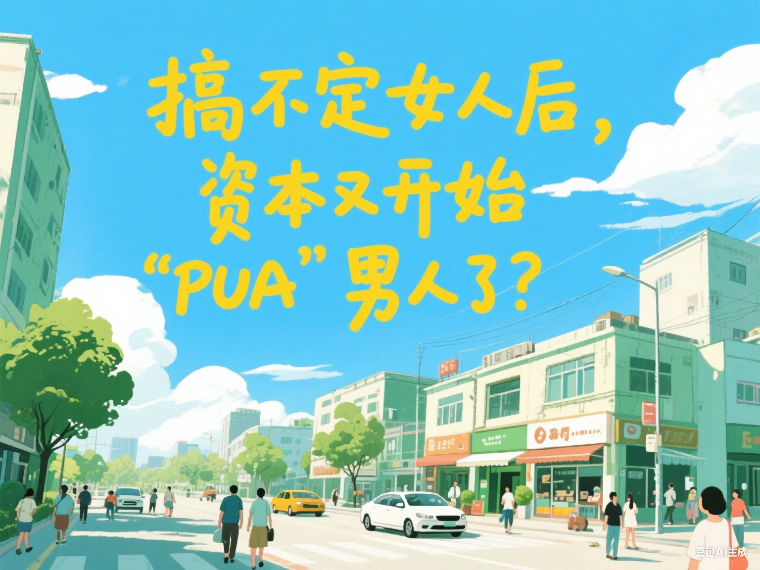 搞不定女人后，资本又开始“PUA”男人了？